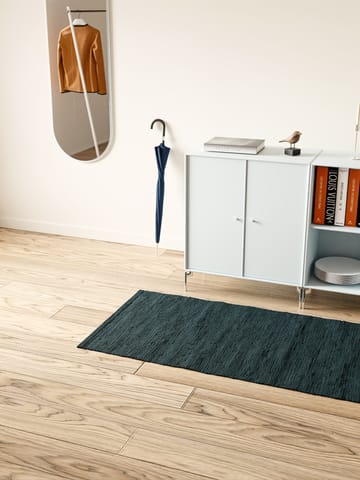 Tappeto in cotone 75x200 cm - petroleum (blu petrolio) - Rug Solid