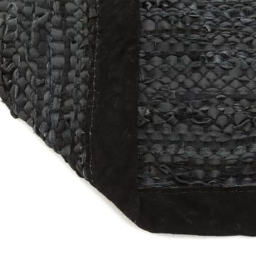 Tappeto Leather 60x90 cm - black (nero) - Rug Solid