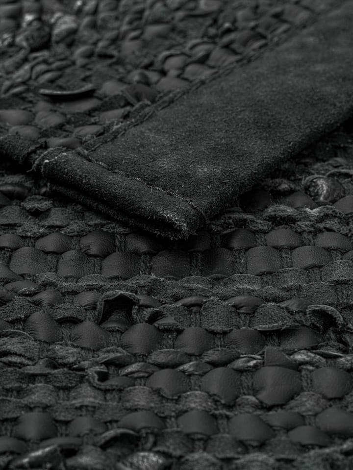 Tappeto Leather 65x135 cm - dark grey (grigio scuro) - Rug Solid