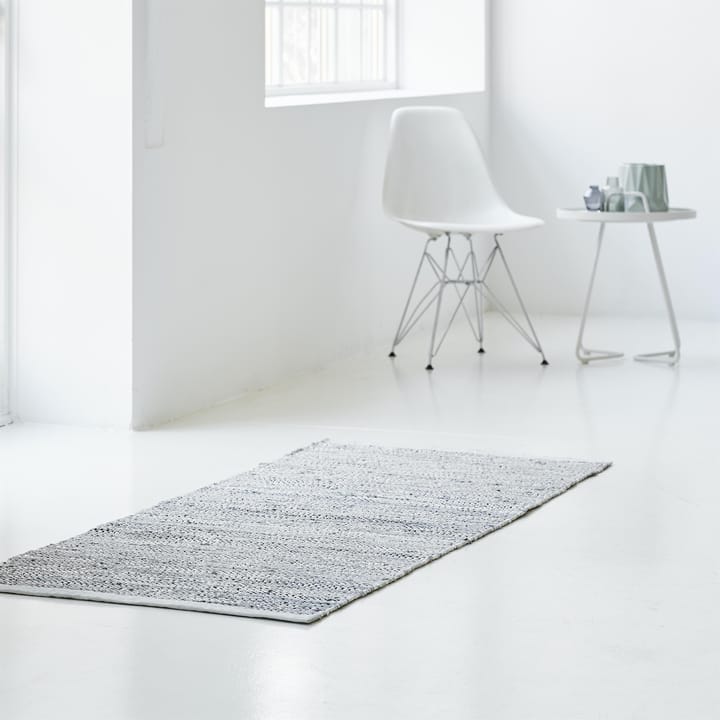 Tappeto Leather 65x135 cm - light grey (grigio chiaro) - Rug Solid