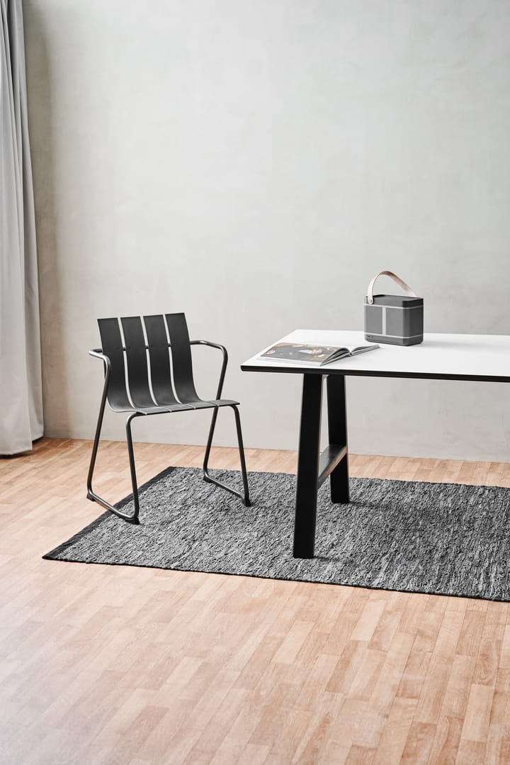 Tappeto Leather 75x200 cm, dark grey (grigio scuro) Rug Solid