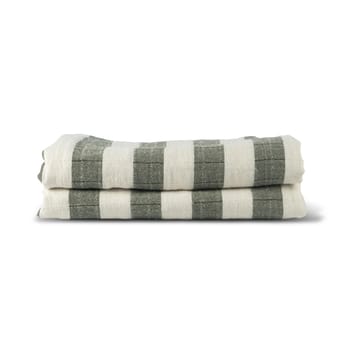 Plaid Emilie 130x170 cm - Verde-bianco - Sagaform