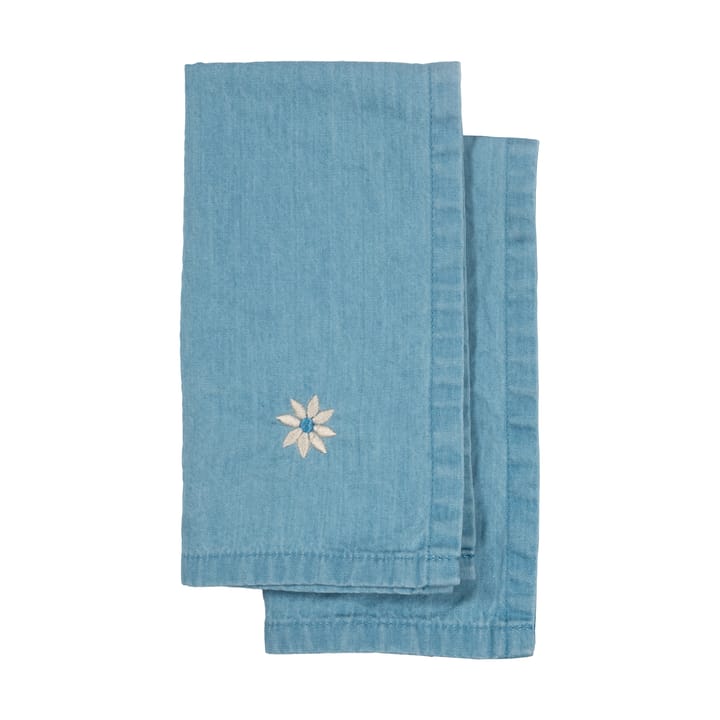 Strofinaccio da cucina Eden denim 50x70 cm 2-pack - Blu - Sagaform