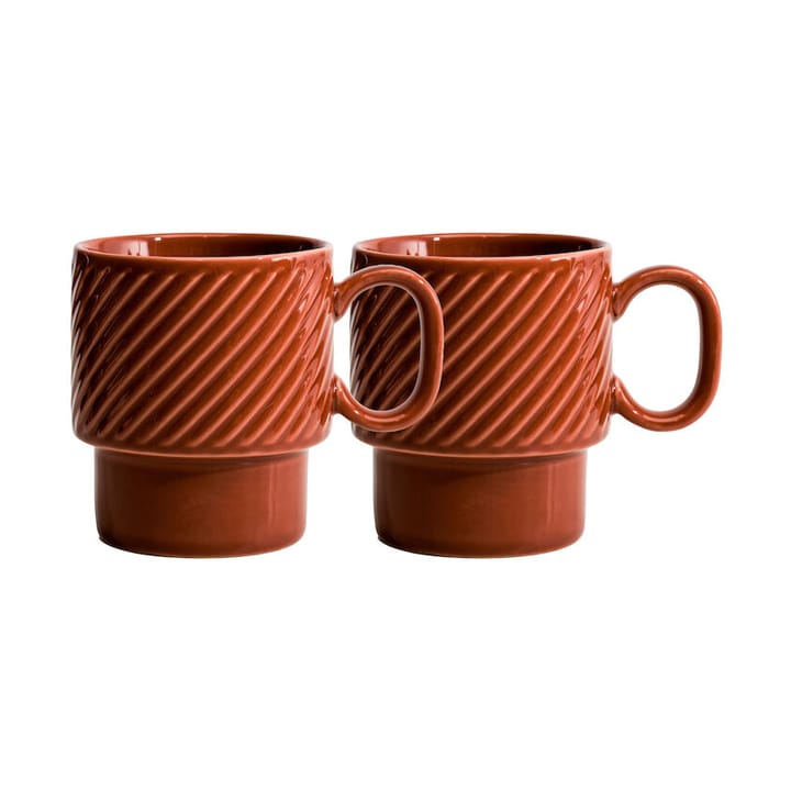 Tazza da caffè Coffee & More, confezione da 2 - Terracotta - Sagaform