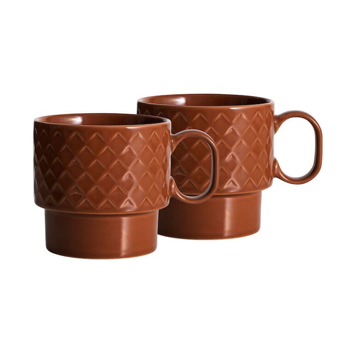 Tazza da tè Coffee & More set da 2 pezzi - Terracotta - Sagaform