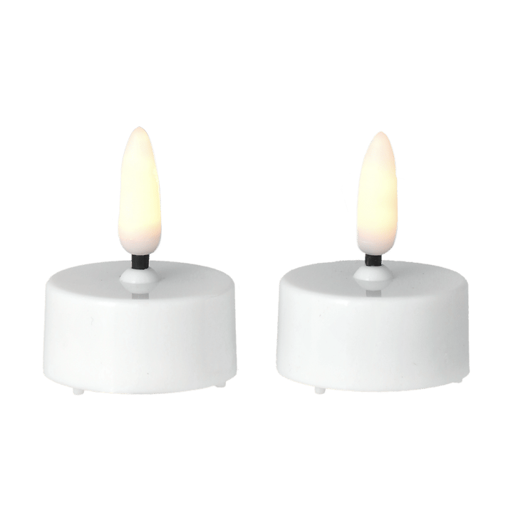 Candela LED Bright Ø3,8 cm, confezione da 2 - Bianco - Scandi Essentials