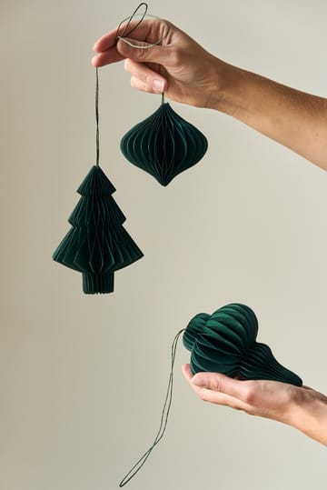 Decorazione per albero di Natale Onion, confezione da 4 - Forest green - Scandi Living