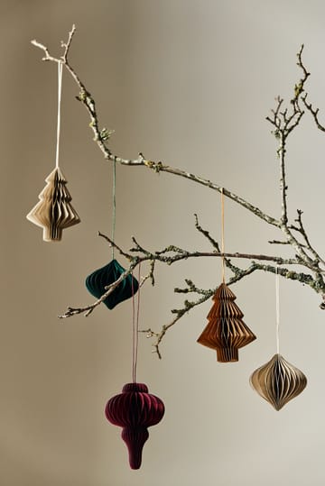 Decorazione per albero di Natale Onion, confezione da 4 - Forest green - Scandi Living