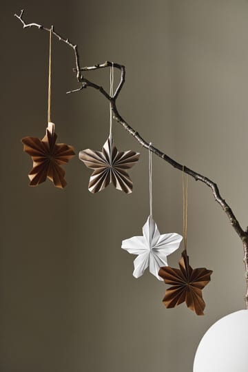 Decorazione per albero di Natale Twinkle, confezione da 4 - Beige - Scandi Living