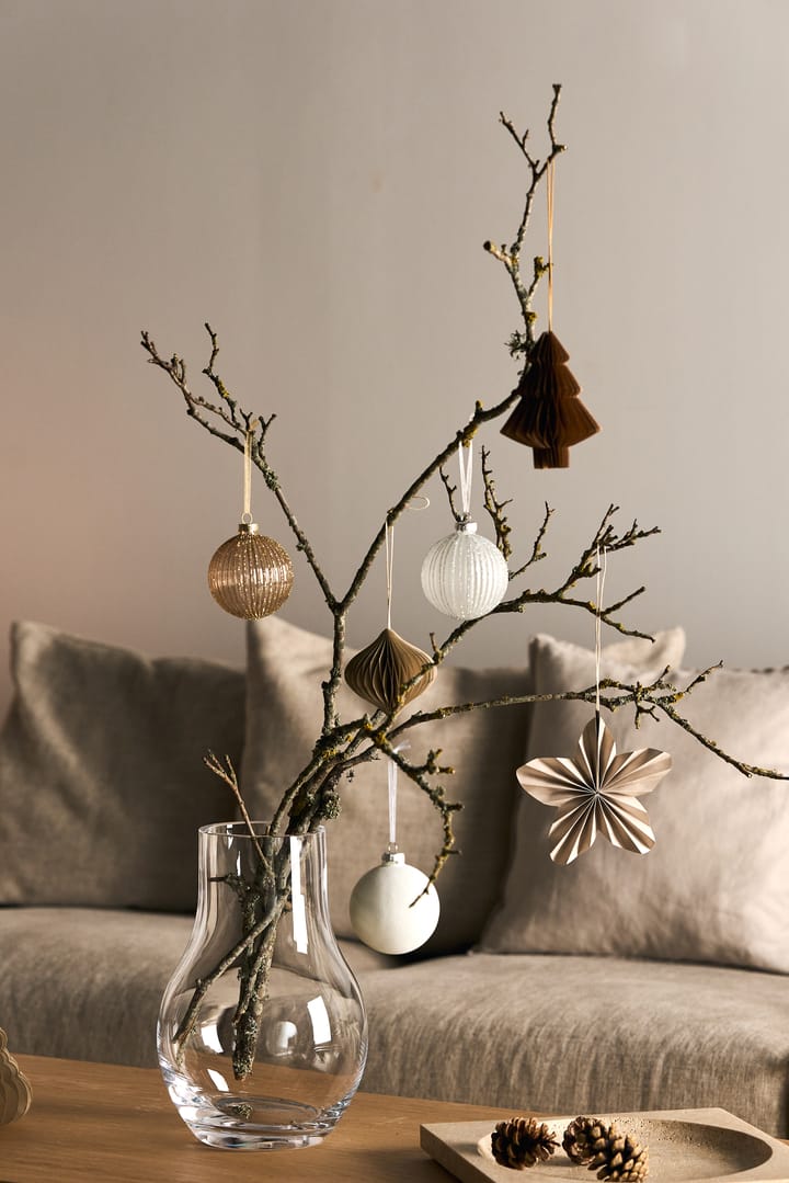 Decorazione per albero di Natale Twinkle, confezione da 4, Beige Scandi Living