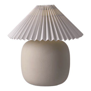 Lampada da tavolo Boulder 29 cm beige-pleated white - undefined - Scandi Living