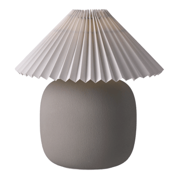 Lampada da tavolo Boulder 29 cm grey-pleated white - Piedistallo per lampada - Scandi Living