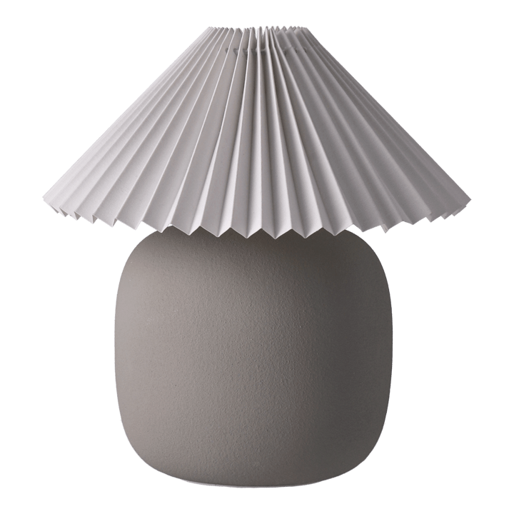 Lampada da tavolo Boulder 29 cm grey-pleated white - undefined - Scandi Living