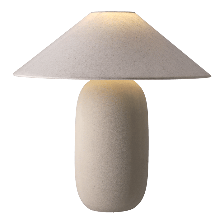 Lampada da tavolo Boulder 48 cm beige-nature, Piedistallo per lampada Scandi Living