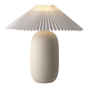 Lampada da tavolo Boulder 48 cm beige-pleated white - Piedistallo per lampada - Scandi Living