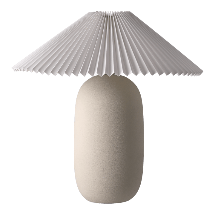 Lampada da tavolo Boulder 48 cm beige-pleated white - undefined - Scandi Living