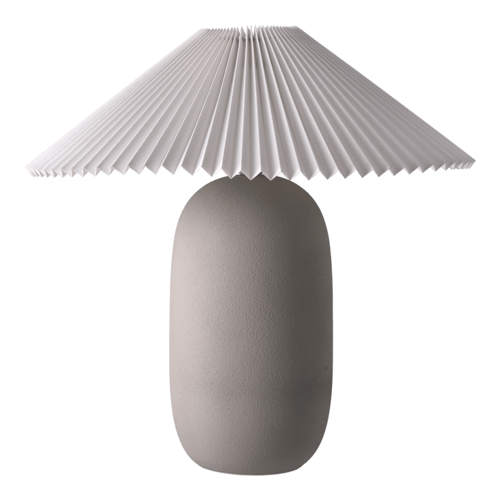 Lampada da tavolo Boulder 48 cm grey-pleated white - Piedistallo per lampada - Scandi Living