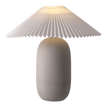 Lampada da tavolo Boulder 48 cm grey-pleated white - Piedistallo per lampada - Scandi Living