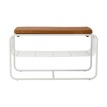 Panca/scaffale per scarpe Nod 80x36c42 cm - Bianco - Scandi Living