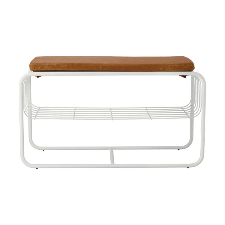 Panca/scaffale per scarpe Nod 80x36c42 cm - Bianco - Scandi Living