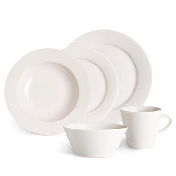 Piatto fondo Kalk 23 cm confezione da 4 - bianco - Scandi Living