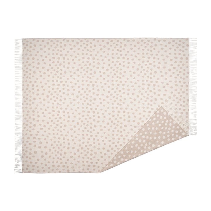 Plaid in cotone Droplets 130x185 cm, Beige Scandi Living