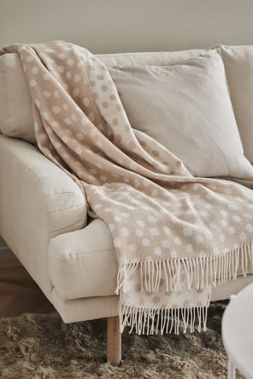 Plaid in cotone Droplets 130x185 cm - Beige - Scandi Living