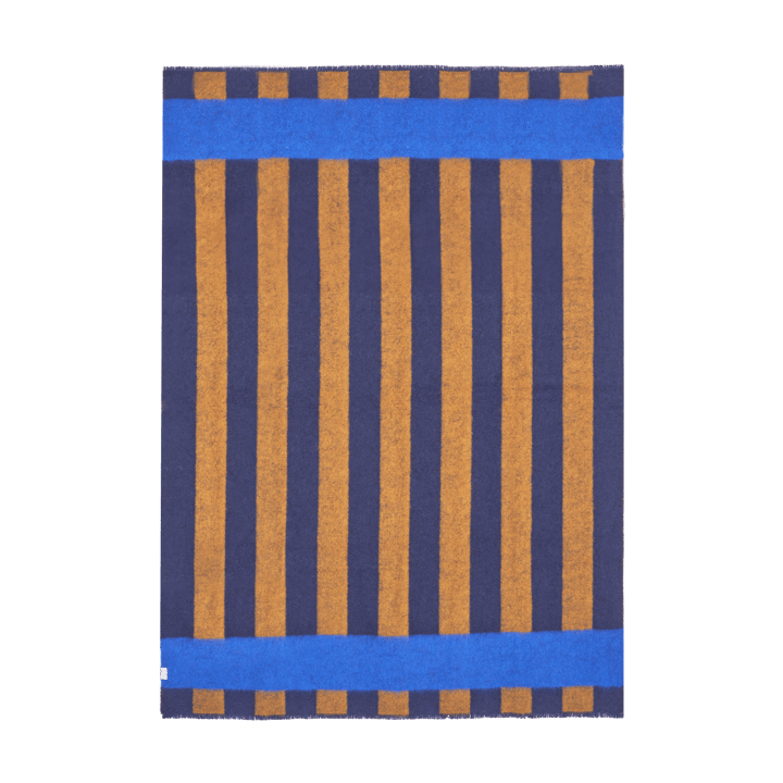 Plaid in lana Aisles 130x180 cm - Blu - Scandi Living