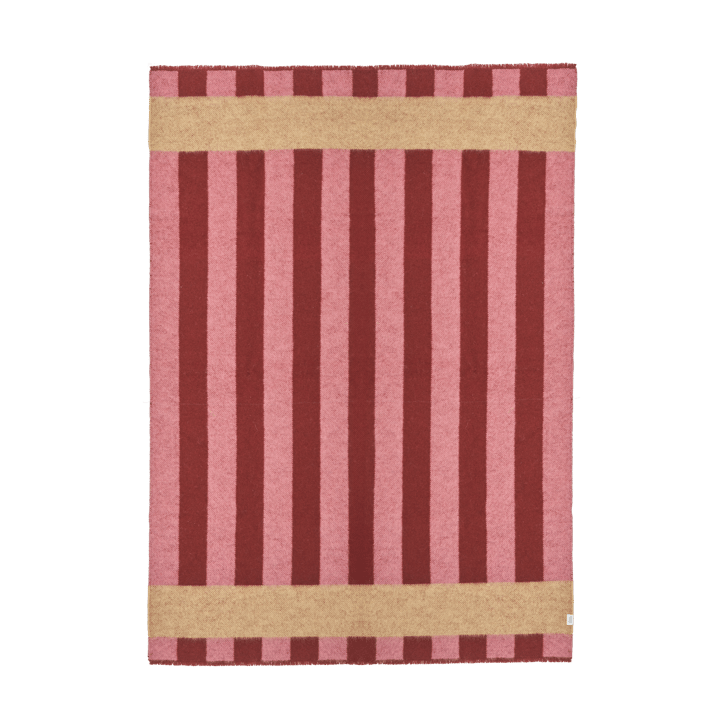 Plaid in lana Aisles 130x180 cm, Rosso Scandi Living