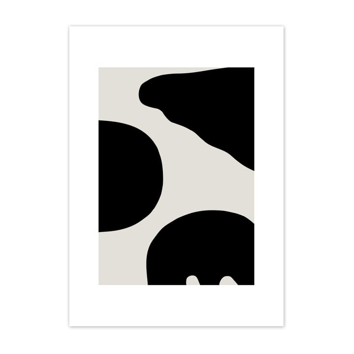 Poster Contour grigio - 40x50 cm - Scandi Living