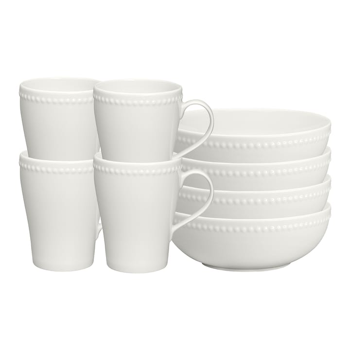 Set da colazione Dots, bianco Scandi Living