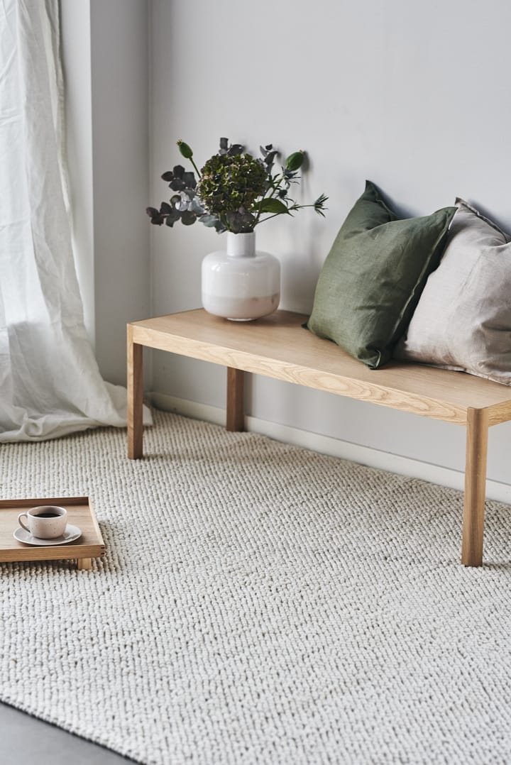 Tappeto in lana Flock natural white, 170x240 cm Scandi Living