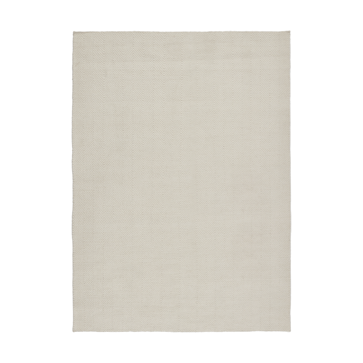 Tappeto in lana Furrow bianco naturale - 170x240 cm - Scandi Living