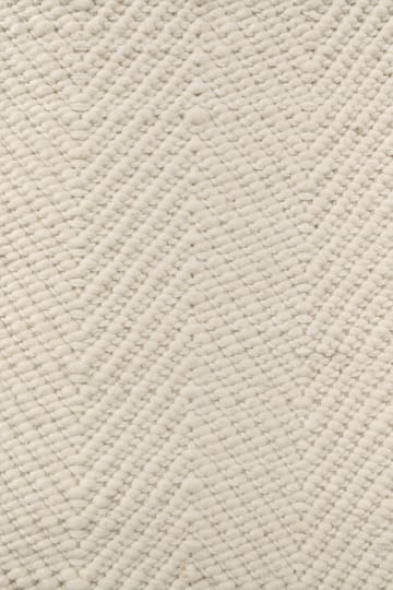 Tappeto in lana Furrow bianco naturale - 80x240 cm - Scandi Living