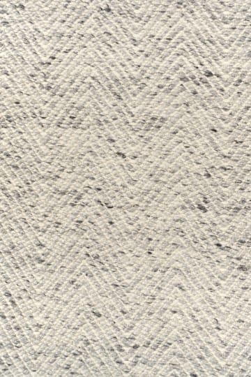 Tappeto in lana Furrow bianco naturale/grigio - 170x240 cm - Scandi Living