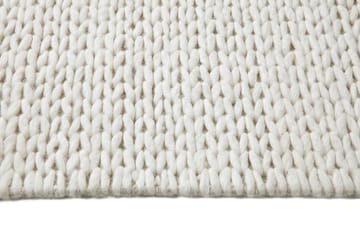 Tappeto in lana intrecciata bianco naturale - 170x240 cm - Scandi Living