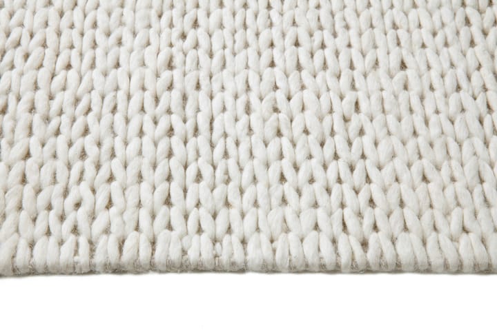 Tappeto in lana intrecciata bianco naturale, 170x240 cm Scandi Living