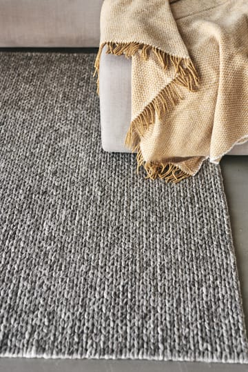 Tappeto in lana intrecciata grigio naturale - 170x240 cm - Scandi Living