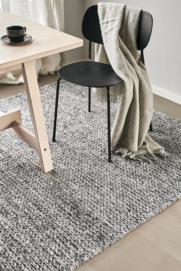 Tappeto in lana intrecciata grigio scuro - 170x240 cm - Scandi Living