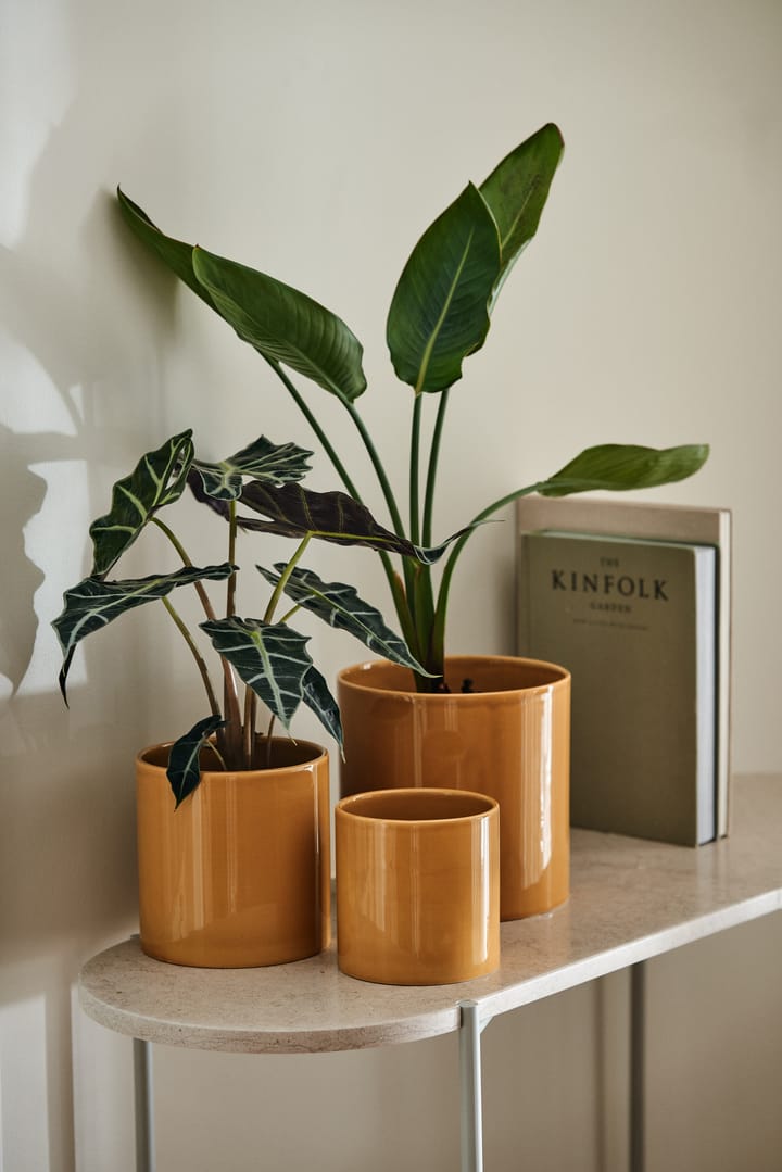 Vaso Sleek Ø 19 cm - Senape - Scandi Living