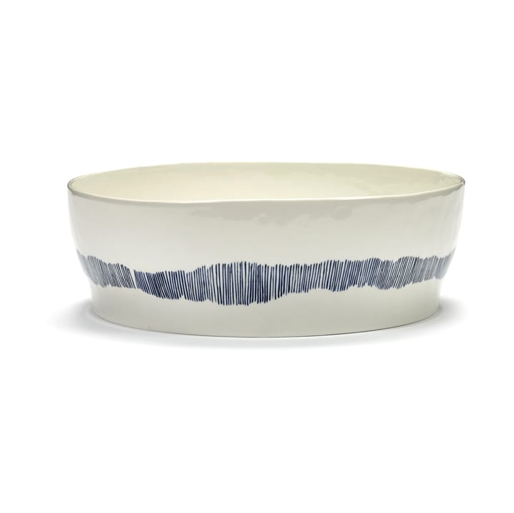 Insalatiera Ottolenghi Feast Ø27,5 cm - White stripes-blue - Serax