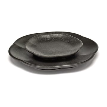 Piatto con design a coste S Inku Ø 8,9 cm - Nero - Serax