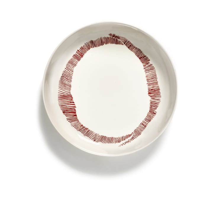 Piatto fondo Ottolenghi Feast Ø22 cm confezione da 2 - White stripes-red - Serax