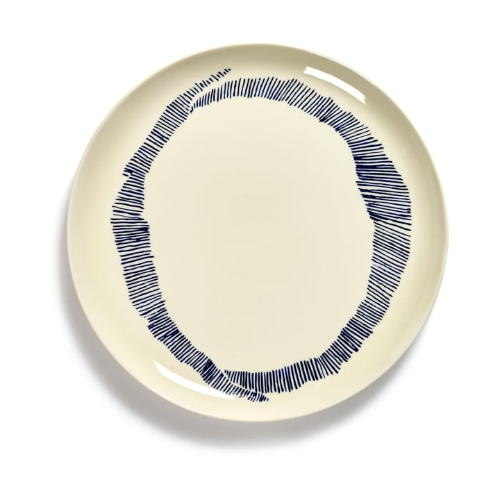 Piatto Ottolenghi Feast L Ø26 cm confezione da 2 - White stripes-blue - Serax