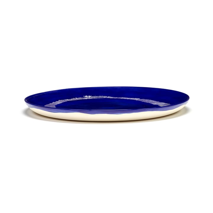 Piatto Ottolenghi Feast L Ø26,5 cm confezione da 2 - Dark blue stripes-white - Serax