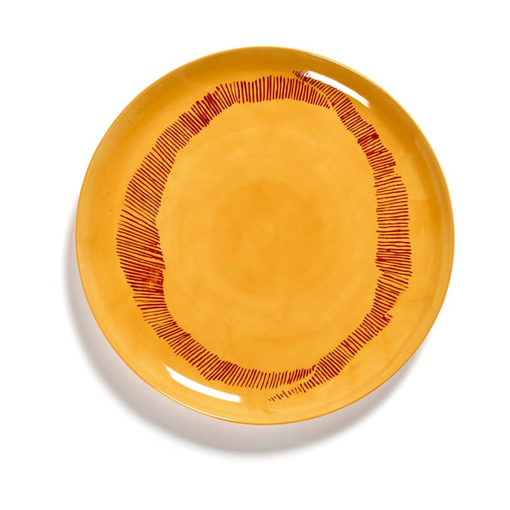 Piatto Ottolenghi Feast L Ø26,5 cm confezione da 2 - Yellow stripes-red - Serax