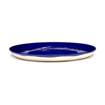 Piatto Ottolenghi Feast M Ø22,5 cm confezione da 2 - Dark blue stripes-white - Serax