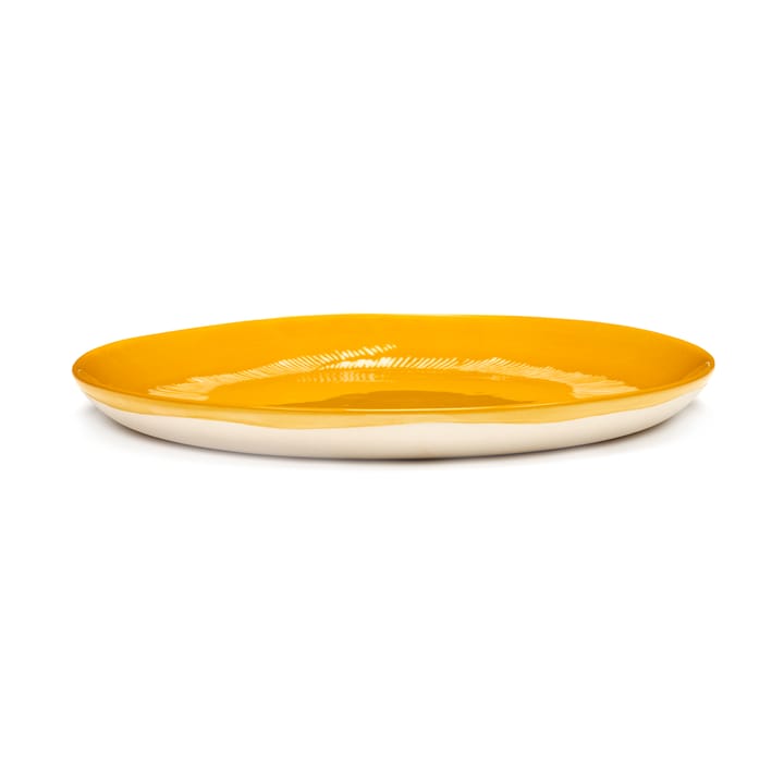 Piatto Ottolenghi Feast M Ø22,5 cm confezione da 2 - Yellow stripes-white - Serax