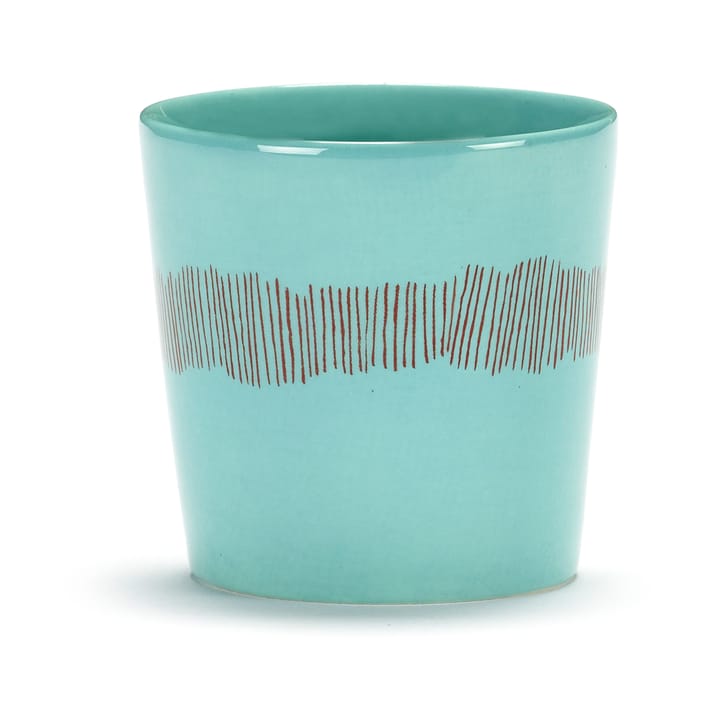 Tazza da caffè Ottolenghi Feast 25 cl confezione da 4 - Azure stripes-red - Serax