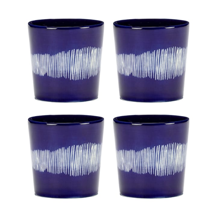 Tazza da caffè Ottolenghi Feast 25 cl confezione da 4 - Dark blue-white - Serax